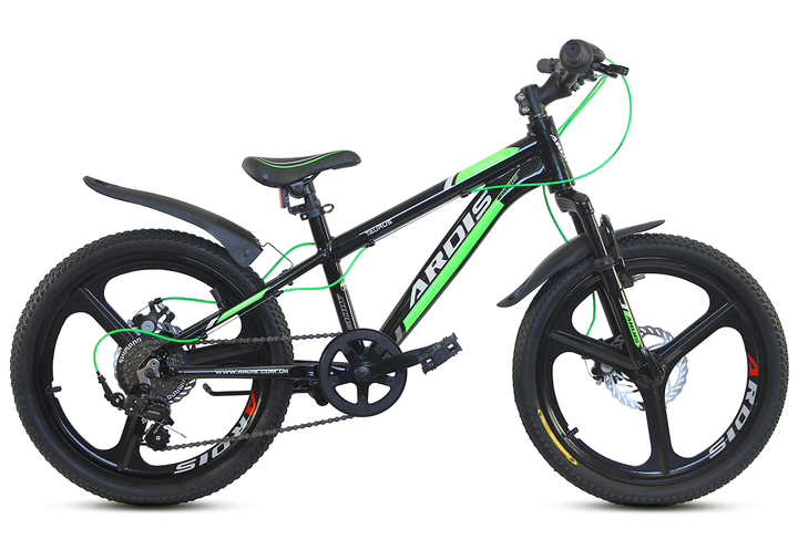 Детский велосипед ARDIS TAURUS MTB 20" двухколесный, Черно-зеленый ...