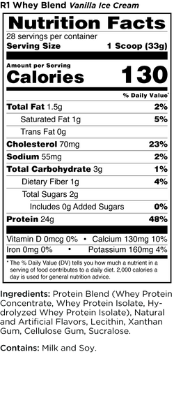 Протеїн R1 Whey Blend Rule One ваніль вершки 2.27 кг (RO029) - зображення 3