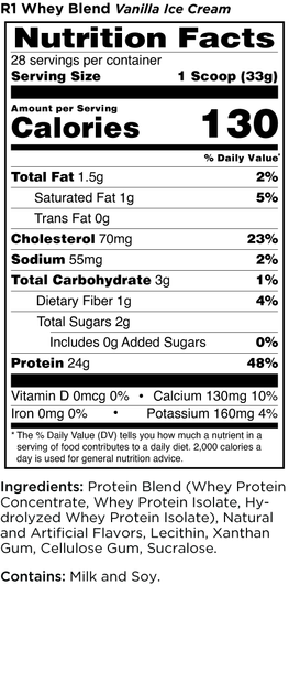 Протеїн R1 Whey Blend Rule One ваніль вершки 2.27 кг (RO029) - зображення 4