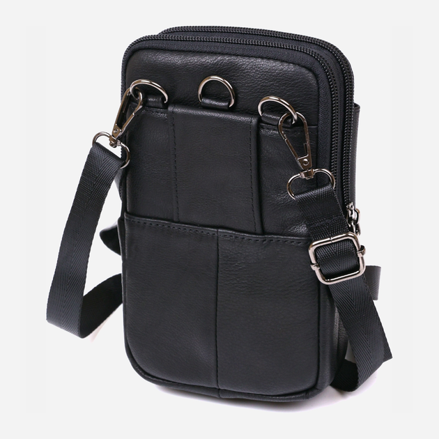 Сумка кросс-боди мужская кожаная Vintage leather-20480 Черная – в ...