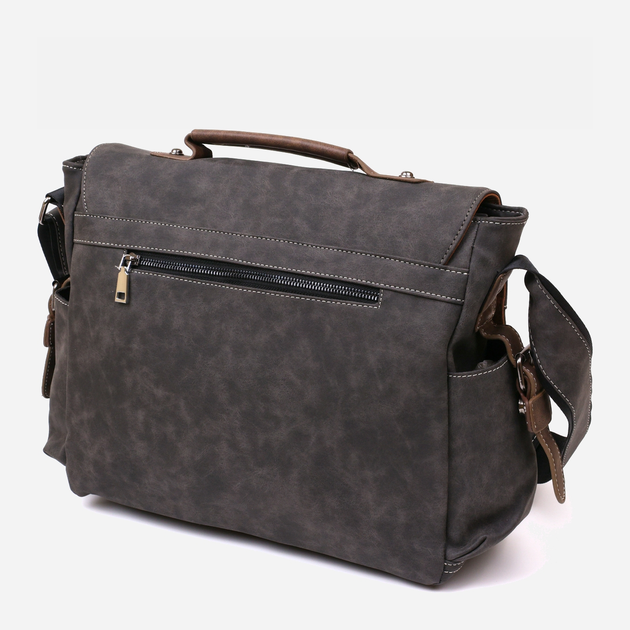 Сумка-мессенджер мужская Vintage leather-20491 Серая – в интернет ...