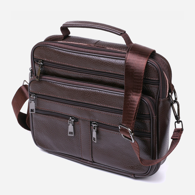 Сумка-месенджер чоловіча шкіряна Vintage leather-20670 Коричнева ...