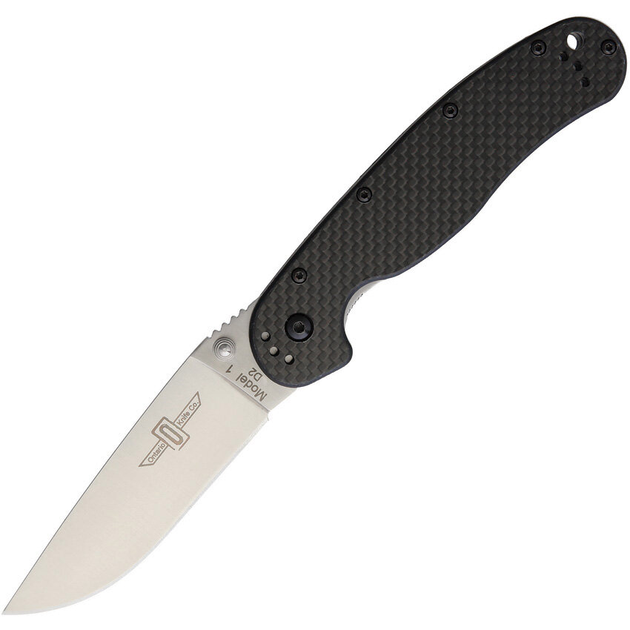 Нож складной Ontario RAT-1 D2 Carbon (8867CF) - изображение 1