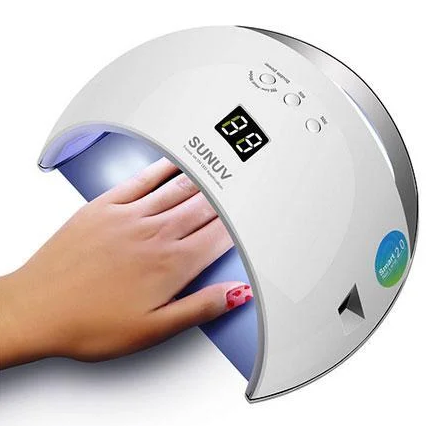 Лампа Sunuv UV/LED гібридна біла c сенсором S-6 48W - зображення 2