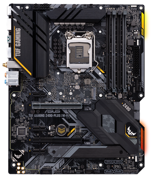 Материнская плата Asus TUF Gaming Z490-Plus (Wi-Fi) (s1200, Intel Z490, PCI-Ex16) - изображение 1