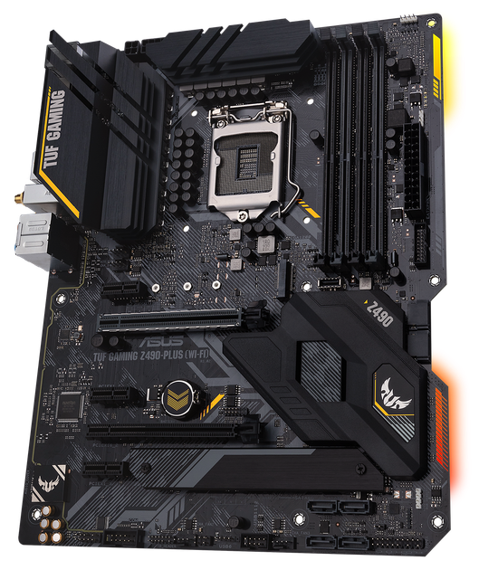 i9-10900KF Z490-PLUS TUFGaming メモリ64gb Материнская плата Asus TUF Gaming Z490-Plus (Wi-Fi) (s1200, Intel