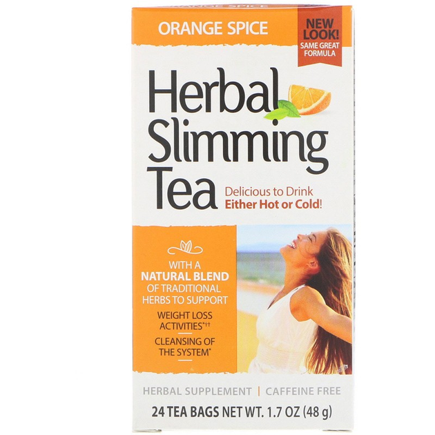 Чай 21st Century Herbal Slimming Tea 24 пакети Апельсин - зображення 1