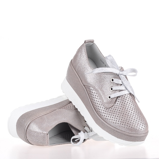 Мокасины женские деми Allshoes 00-00005599 Бежевый р.38 (24,5 см ...