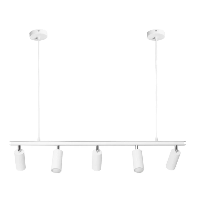 Люстра подвесная MSK Electric Tube в стиле лофт с поворотными плафонами NL 2450-5 WH - изображение 4
