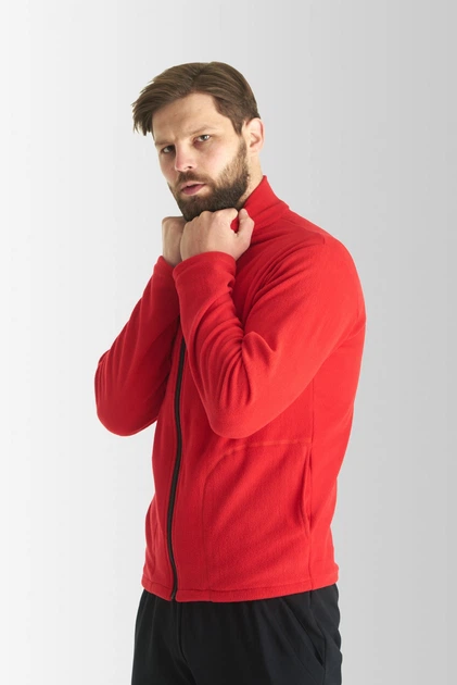 Флисовая кофта Мужская Vsetex Vigo 200 Красная 2XL - изображение 8