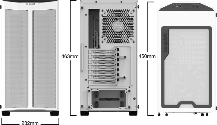 Корпус be quiet! Pure Base 500DX White (BGW38) - изображение 2