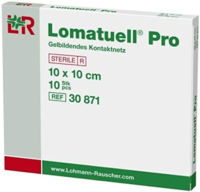Контактна сітка гелева Lohmann Rauscher стерильна Lomatuell Pro 10 х 10 см х 10 шт (4021447546971) - зображення 1