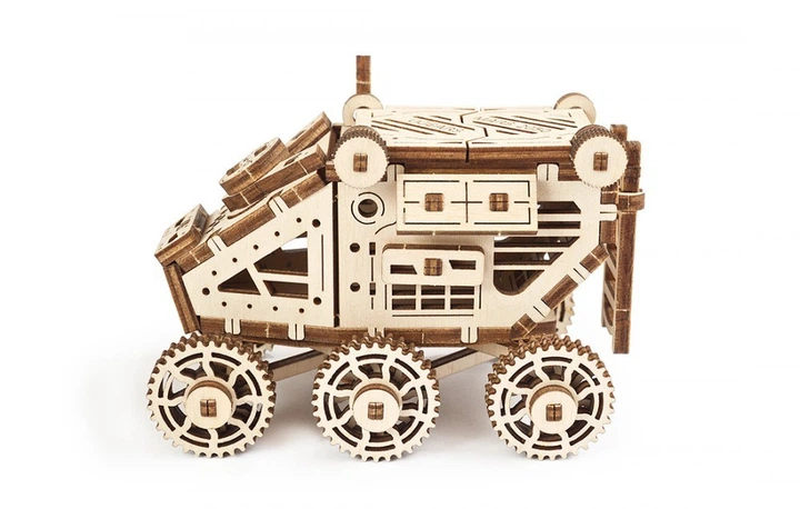 Механический деревянный 3D пазл Ugears Марсобагги из фанеры (70134) - изображение 3
