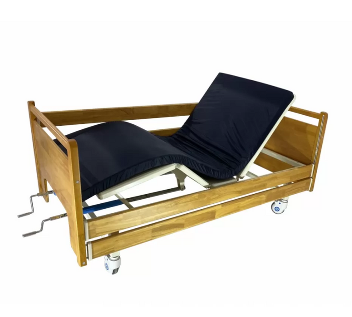 Механічна дерев'яна медична багатофункціональна ліжко MED1-CT07 (MED1-CT07) - зображення 1
