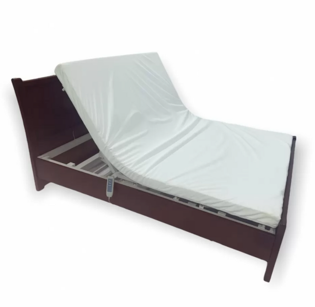 Електричне дерев'яне медичне ліжко MED1-KYJ-205 150 см ширина ложі - зображення 1