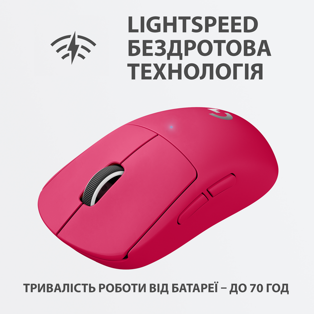 Миша Logitech G Pro X Superlight Wireless Magenta (910-005956) - зображення 4
