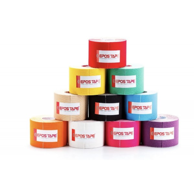Кинезиологический тейп EPOS TAPE Original 5 м, (красный) из хлопка, Гипоаллергенный Акриловый (КТ-18) - изображение 4