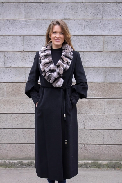 Женское пальто Bella Bicchi California Black coat 46 р черный 