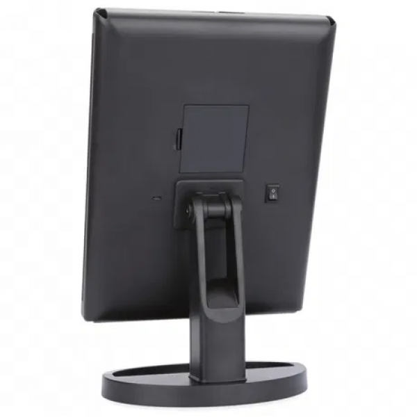 Зеркало для макияжа настольное с подсветкой Magic 988 Black косметическое LED 22 диода 10-х увеличение вращение на 360° (35642/2 SH) - Фото 3 Зеркало для макияжа настольное с подсветкой Magic 988 Black косметическое LED 22 диода 10-х увеличение вращение на 360° (35642/2 SH) - изображение 3
