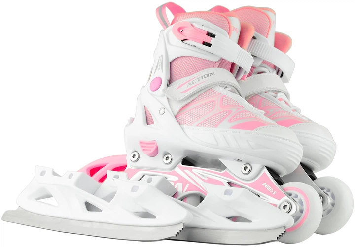 Роликовые коньки Action 2 в 1 Riply Pink 37-40 (153B5/2IN1PINK37-40) - Фото 1 Роликовые коньки Action 2 в 1 Riply Pink 37-40 (153B5/2IN1PINK37-40) - изображение 1