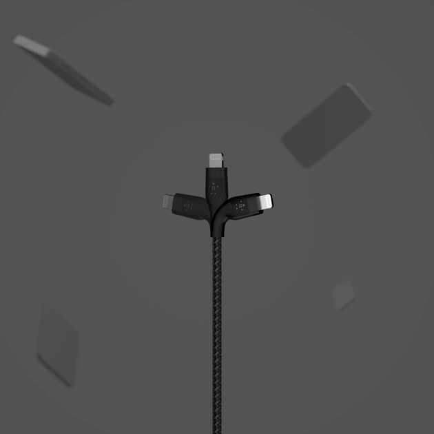 Кабель Belkin BRAIDED SILICONE USB-A — Lightning 1 м Black (CAA010bt1MBK) - Фото 7 Кабель Belkin BRAIDED SILICONE USB-A — Lightning 1 м Black (CAA010bt1MBK) - зображення 7