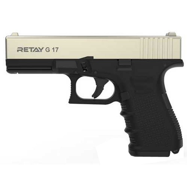 Пістолет стартовий Retay G17. 9 мм. Satin - зображення 1