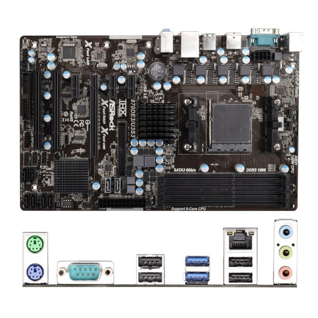Материнская плата Socket AM3+ ASRock 970DE3/U3S3 FX Ready ( sAM3+ / AM3 ...
