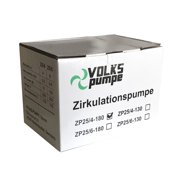 Насос циркуляційний VOLKS pumpe ZP25/4 180 мм - зображення 3