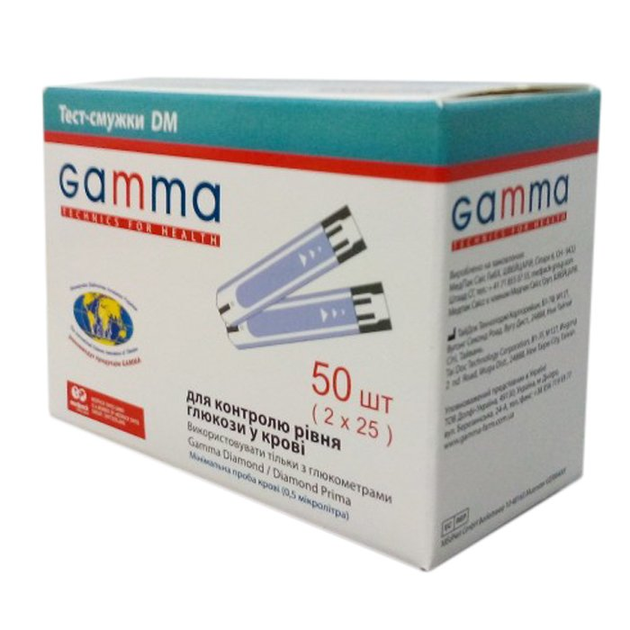 Тест-смужки Гамма ДМ #50 - Gamma DM #50 - зображення 1