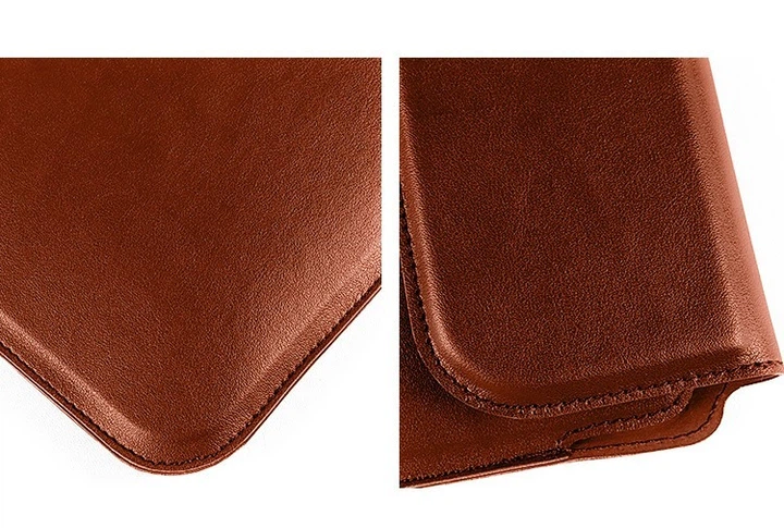 Чохол підставка для ноутбука з Еко-шкіри DDC Stand Sleeve для MacBook Air / Pro 13-14 Коричнева (DDC-TU04) - зображення 6