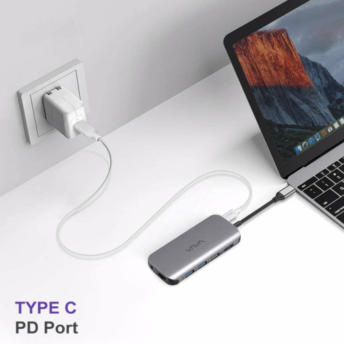 USB-хаб VAVA USB-C Hub 9-in-1 Adapter with HDMI 4K, PD Power Delivery (VA-UC006) - изображение 4