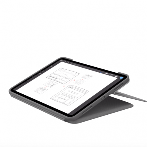 Чохол-клавіатура для планшета Logitech Folio Touch Keyboard Oxford Grey для Apple iPad Pro 11" 2018/2020/2021 (920-009743) - зображення 2