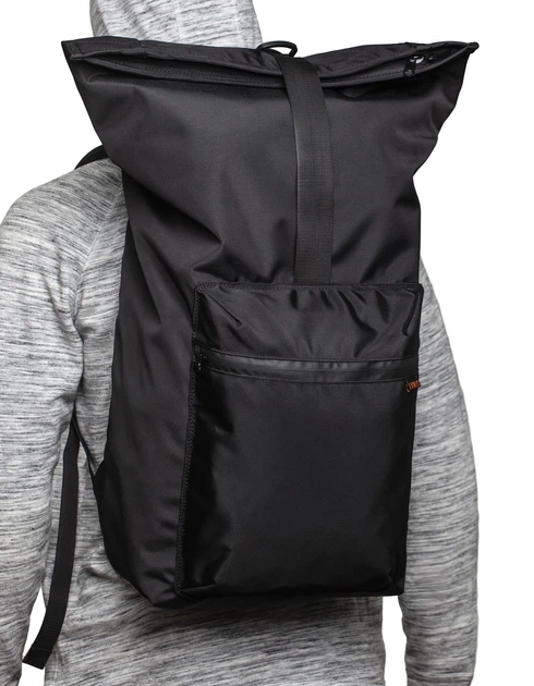 Рюкзак для города и поездок Lumus Rolltop Montana 25л черный, Mk.I (LRT-002) - изображение 7