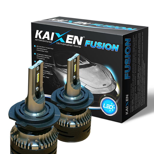 Светодиодные автолампы Kaixen Fusion H7 6000K (35W-6000K) – фото ...
