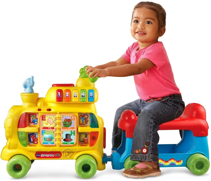 Развивающая музыкальная игрушка VTech Sit-to-Stand Ultimate Alphabet Train Паровозик (80-076601) - изображение 3