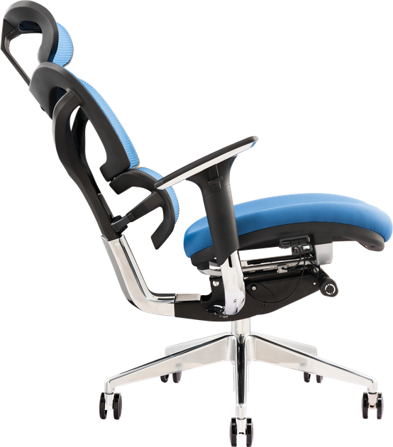 Офисное эргономичное кресло GT Racer X-782 Blue (W-25 B-45) - изображение 9