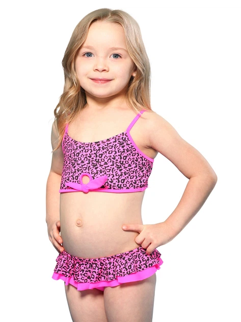 Детский купальник с принтом Keyzi Panther 116 Фуксия