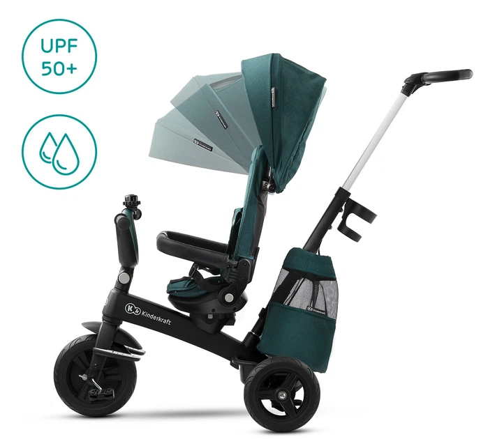 Велосипед триколісний Kinderkraft Easytwist Midnight Green (KKRETWIGRE0000) - зображення 10