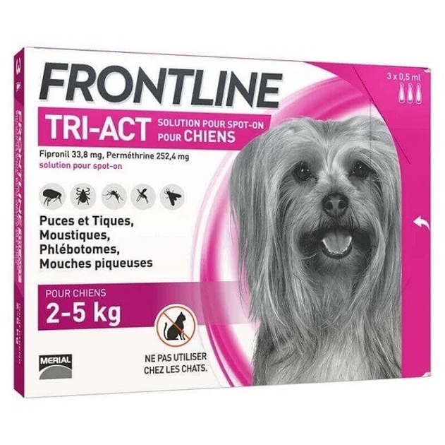 Капли Boehringer Ingelheim Frontline (Фронтлайн) TRI-AKT от блох и ...