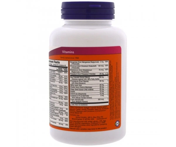 Вітаміни Now Foods Adam Male Multi 90 гелевих капсул (215401) - зображення 3
