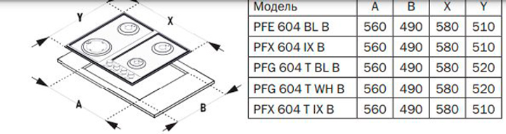 Варильна поверхня газова PYRAMIDA PFG 604 T WH B - зображення 6