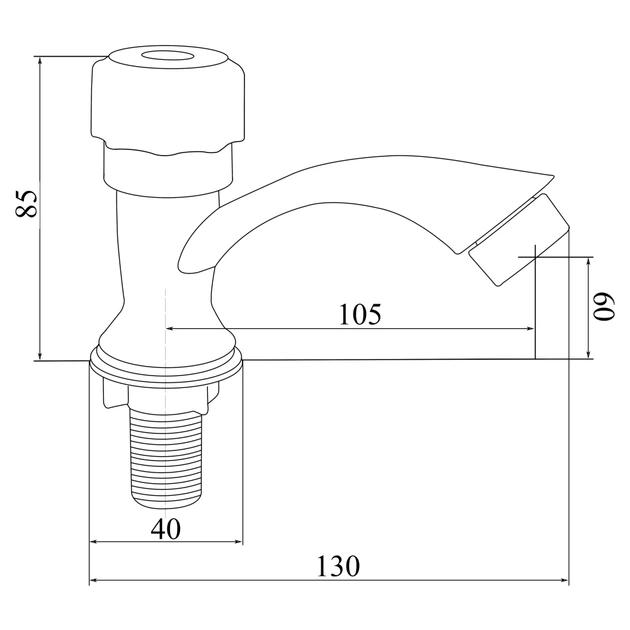 ROZETKA | Кран на одну воду для раковины Brinex BW 0221. Цена, купить ...