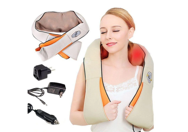 Массажер для шеи плеч и спины с ИК-прогревом Massager of Neck Kneading Classic PRO (3-КП448) - изображение 4