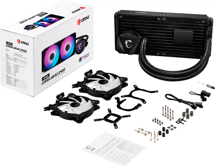 msi MAG CORELIQUID 240R V2 未開封 Система жидкостного охлаждения MSI MAG CoreLiquid 240R V2 – фото