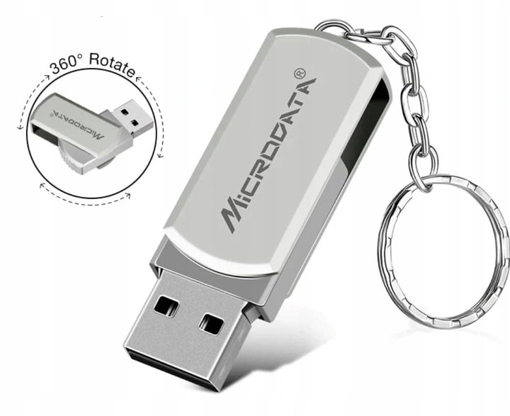 Металлическая USB Флешка 128гб для компьютера Microdata Aluminum 128GB Серый - Фото 1 Металлическая USB Флешка 128гб для компьютера Microdata Aluminum 128GB Серый - изображение 1