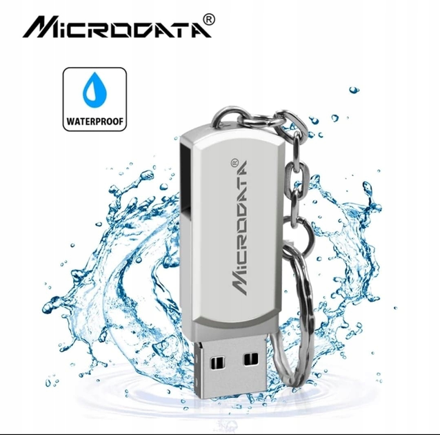 Металлическая USB Флешка 128гб для компьютера Microdata Aluminum 128GB Серый - Фото 3 Металлическая USB Флешка 128гб для компьютера Microdata Aluminum 128GB Серый - изображение 3