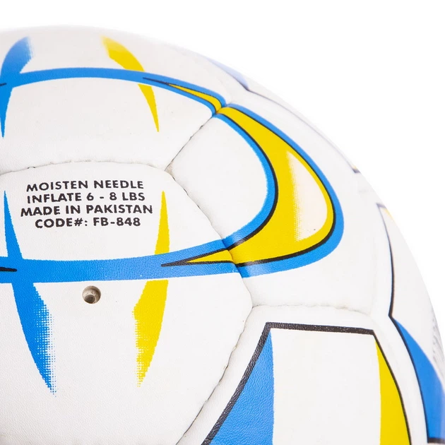 Футбольний м'яч Clubball Ukraine, розмір 5, PVC, ручна зшивка, латексна камера, для тренувань та аматорських ігор.(OB_1B886550F878) - Фото 3 Футбольний м'яч Clubball Ukraine, розмір 5, PVC, ручна зшивка, латексна камера, для тренувань та аматорських ігор.(OB_1B886550F878) - зображення 3