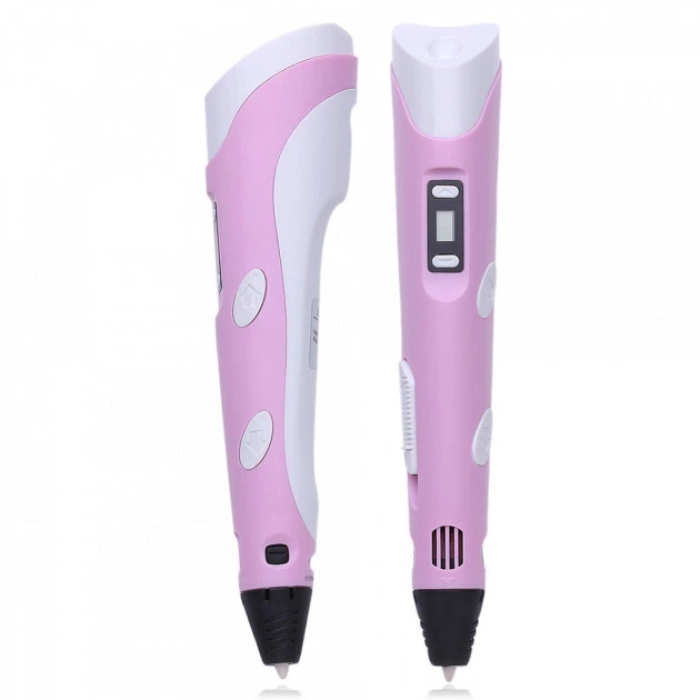 3Д ручка для рисования с LED дисплеем MHz Smart 3D Pen 2 Розовая (D-2019090538) - изображение 2