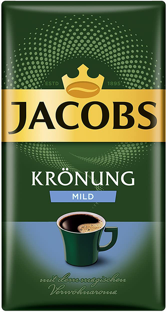 Купить Кофе молотый Jacobs Kronung Mild 500 г (4000508002830) – ROZETKA ...
