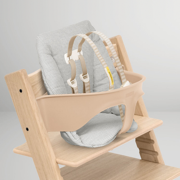 Текстиль для стульчика Stokke Baby Cushion Tripp Trapp от 6 до 18 месяцев Nordic Grey (496007) - изображение 4